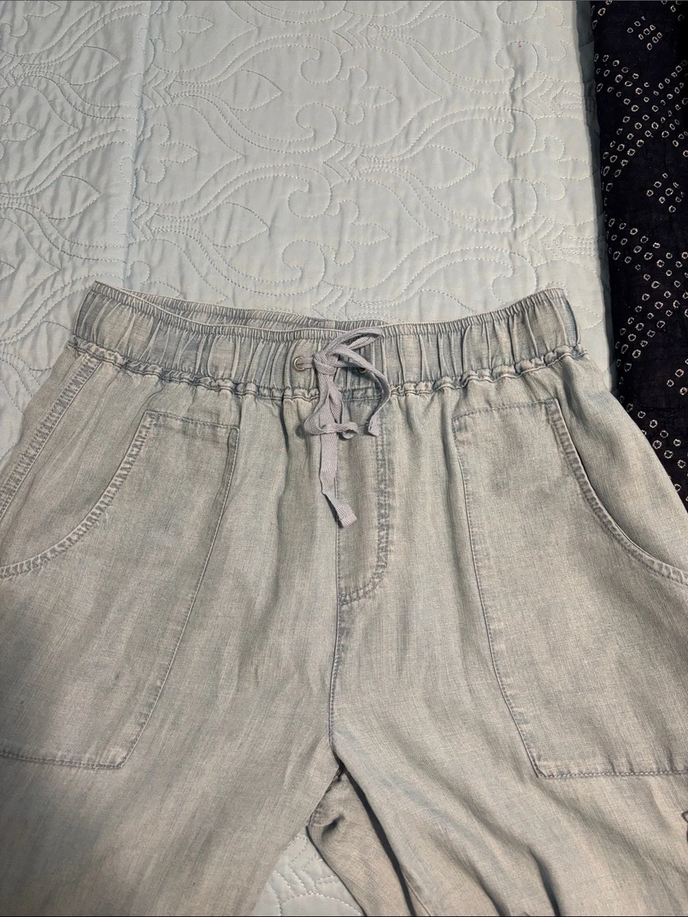 Velvet Hearts Tencel Cargo Denim Pants - Picture 5 of 9
